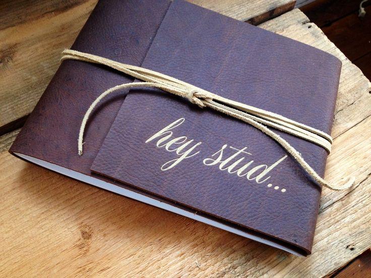 Hochzeit - Leather Bound Boudoir Book