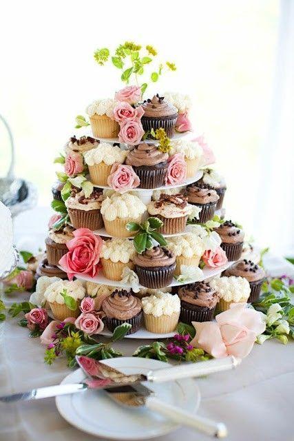 Свадьба - Cupcake Wedding Cake