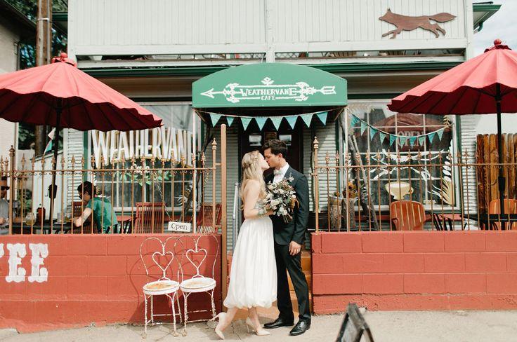 Hochzeit - Intimate Coffee Shop Denver Elopement: Ashley   Remo