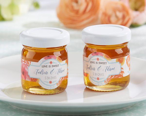 Wedding - Personalized Clover Honey - Botanical (Set Of 12)
