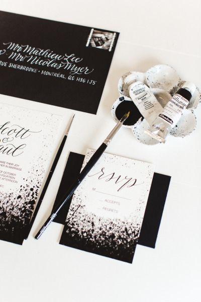 Wedding - Modern Black & White Inspiration Shoot