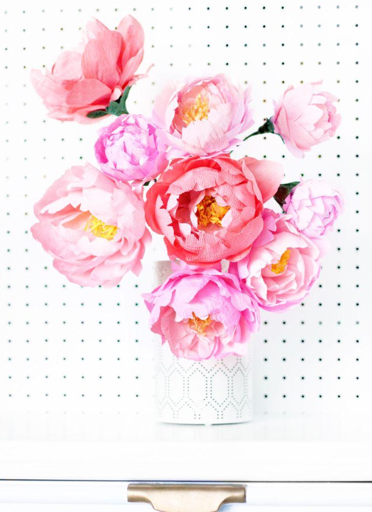 Wedding - Fresh Cut Paper Flowers: Peonies