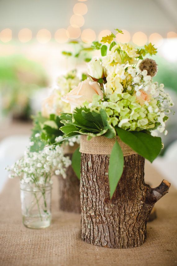 Wedding - Log Vases -  Log Coasters