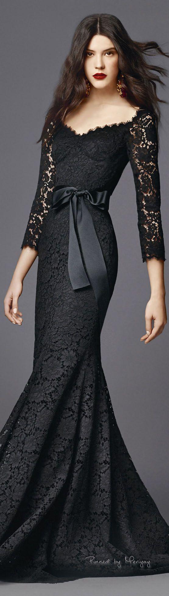 زفاف - Long Black Dress