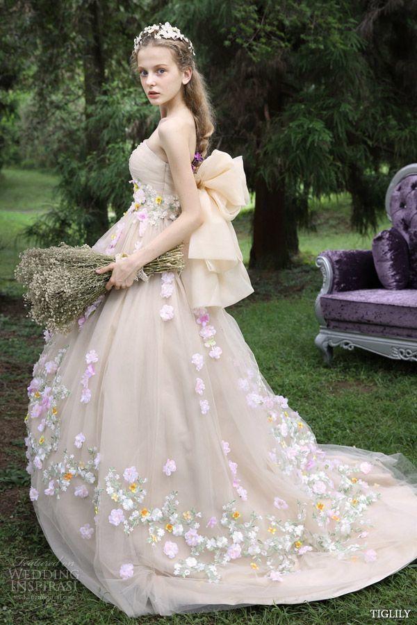 Mariage - お花たっぷりウェデングドレスが大好き♡まるでお花畑みたいな可愛さに感動＊