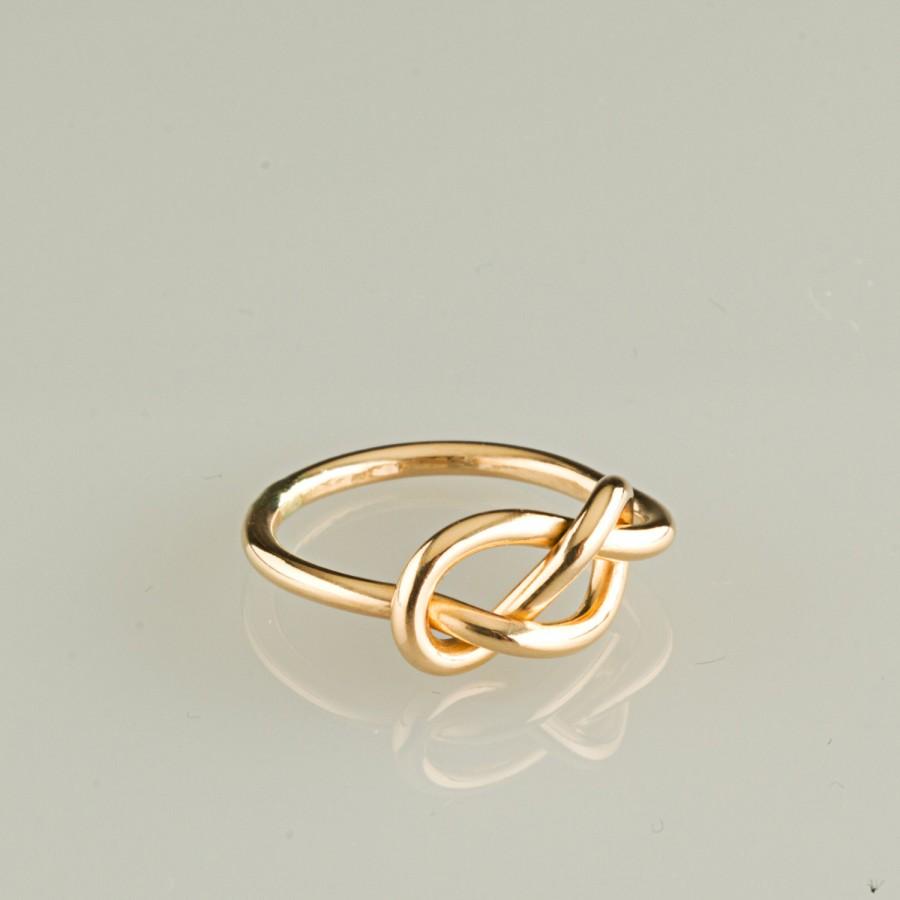 زفاف - 12g Infinity knot ring, 10kt solid gold, yellow or rose, massive, huge, mens wedding ring, womens engagement ring, statement, promise