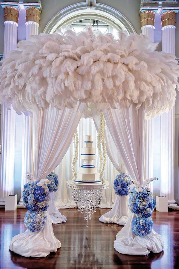 زفاف - Luxurious Cobalt Blue & Silver Atlanta Wedding: Nikia   Jules 