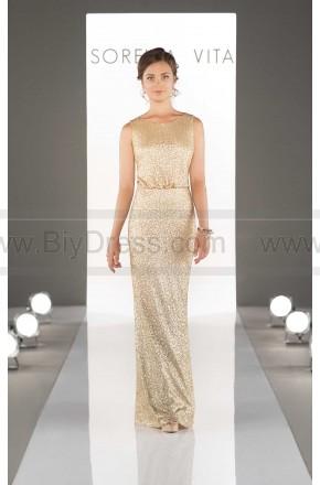 Hochzeit - Sorella Vita Blouson Bodice Sequin Bridesmaid Dress Style 8824