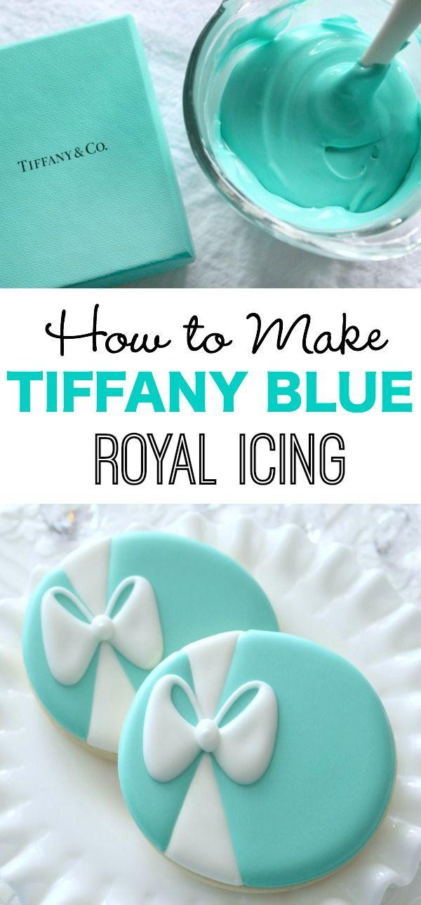 Свадьба - How To Make Tiffany Blue Icing