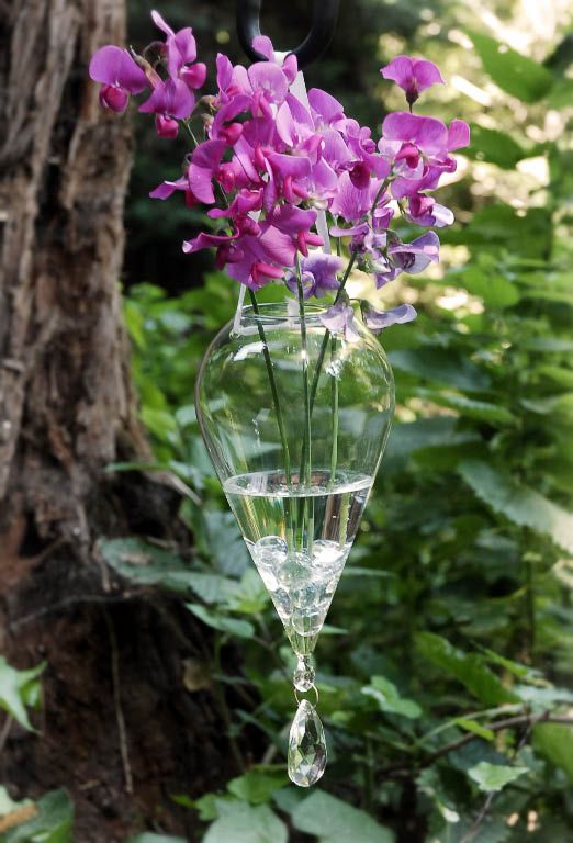 Hochzeit - Hanging Teardrop Glass Vase