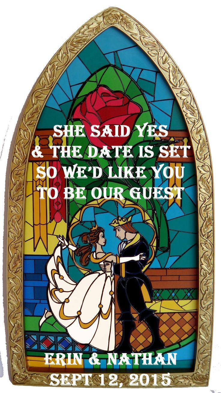 Wedding - Beauty And The Beast Save The Dates! - Weddingbee