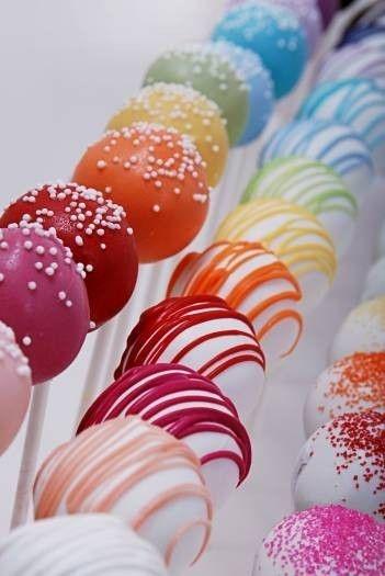 Hochzeit - How To Make Perfect, Colorful Cake Pops