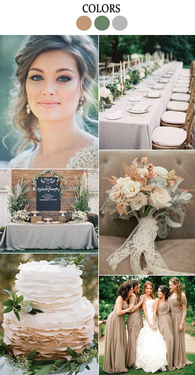 Mariage - Dried Herb: Pantones 2015 Fall Wedding Color Inspiration - Lucky In Love Wedding Planning Blog - Seattle Weddings At Banquetevent.com