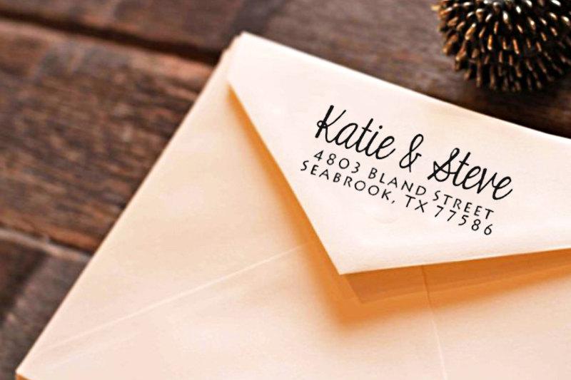 Hochzeit - Return Address Stamp, Address Stamp,Modern Calligraphy Return Address Stamp,Wedding Address Stamp, Personalised Stamp,Self-Ink Address Stamp