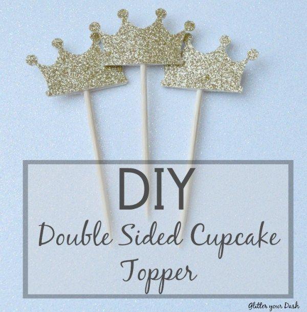 زفاف - Do It Yourself Double Sided Cupcake Toppers