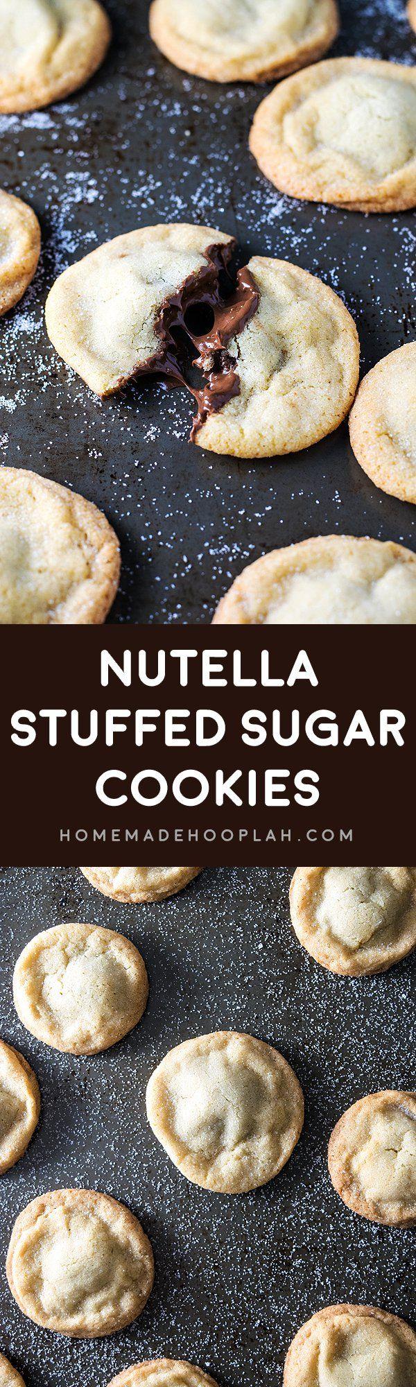 Hochzeit - Nutella Stuffed Sugar Cookies