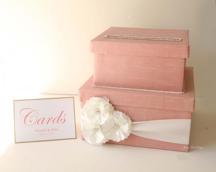 Wedding - Wedding Card Box, Money Box, Gift Card Box - Custom Card Box