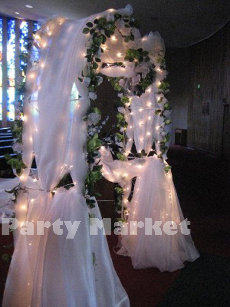 Mariage - NEW 90" White Metal Arch - Wedding Party Bridal Prom Garden Floral Decoration