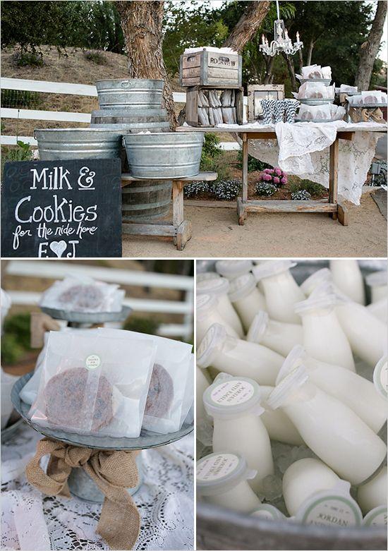 Wedding - Milk and Cookie - Dessert Table