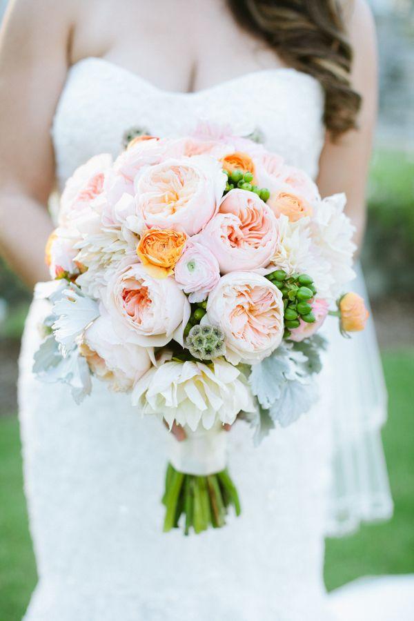 Wedding - Peachy Wedding Bouquet