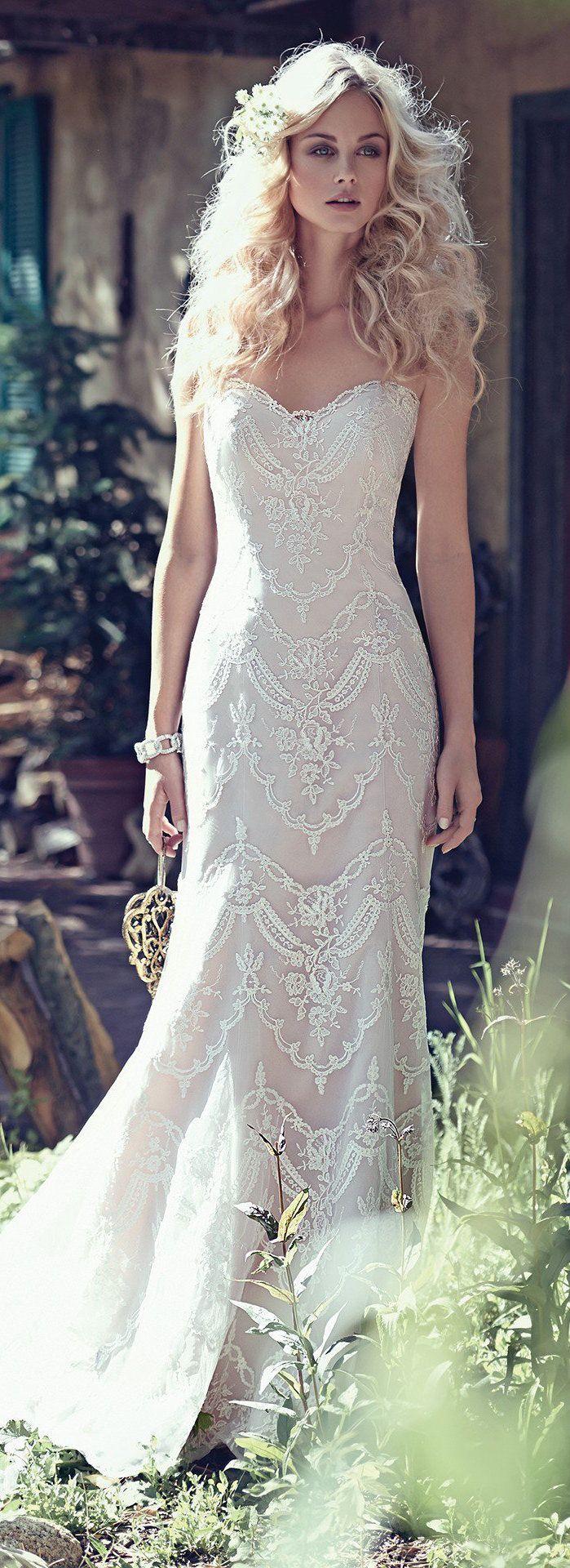Hochzeit - Long White Wedding Dress