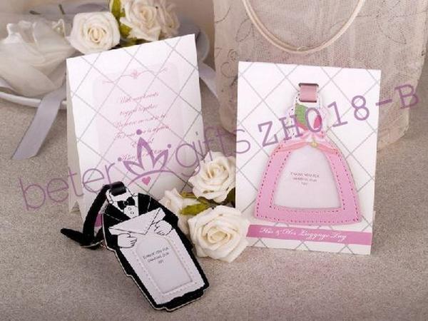 Hochzeit - Beter Gifts®Bride and groom table card table cards seat card wedding supplies furnished ZH018 practical european wedding luggage tag small objects