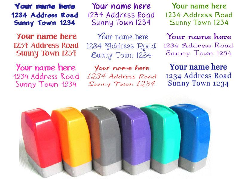 custom pre self inking office company personalized return address rubber stam OF 