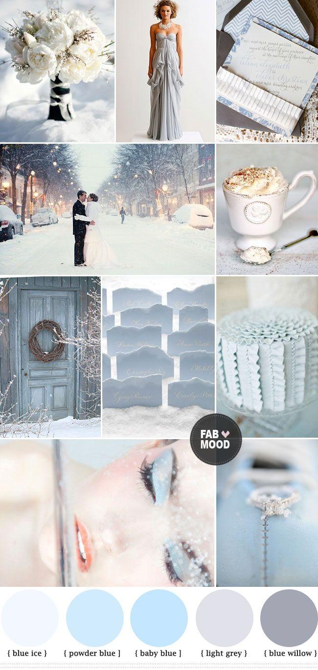 Mariage - Silver And White Winter Wedding For A Glamorous Winter Wedding
