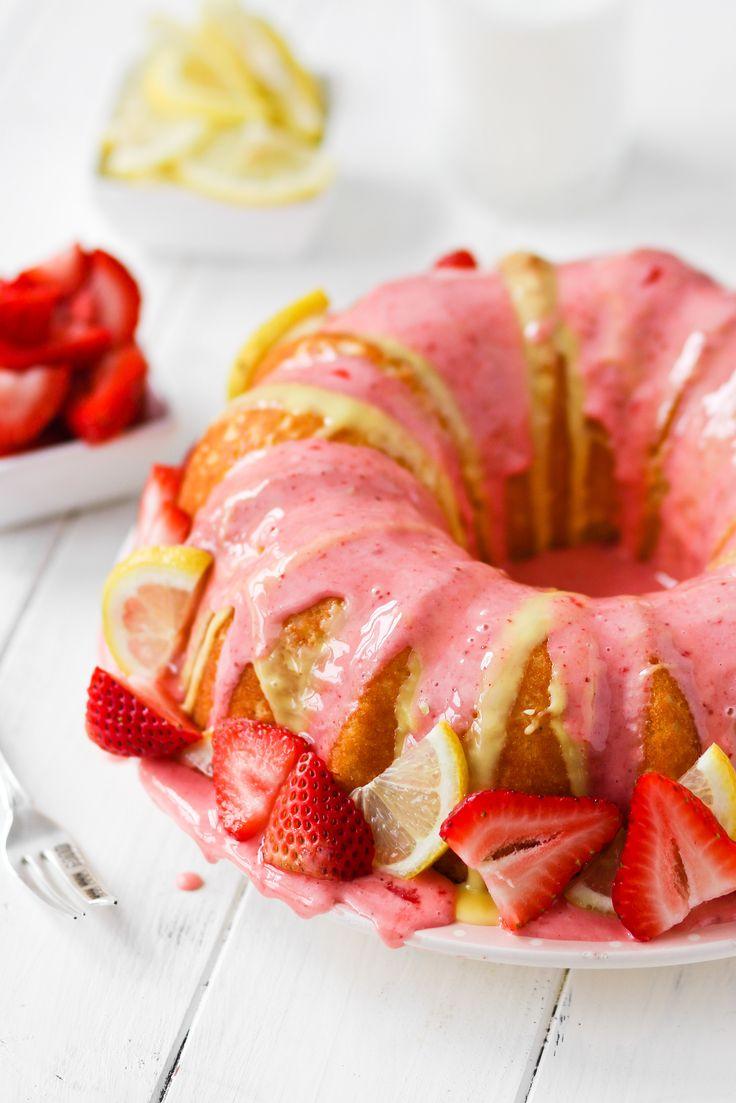 Wedding - Strawberry Lemonade Bundt Cake - Confessions Of A Cookbook Queen