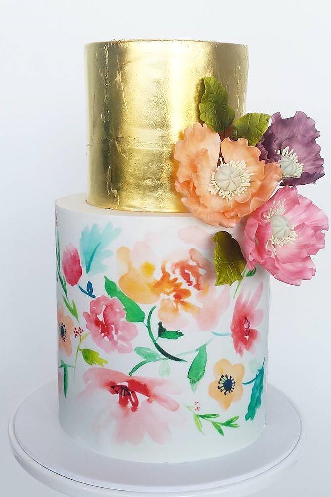 Hochzeit - 18 Elegantly Colored Wedding Cakes