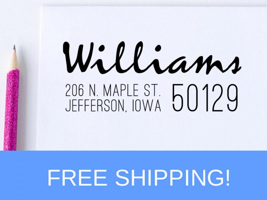 Wedding - Return Address Stamp - Address Stamp - Self Inking Address Stamp - Personalized Stamp   (D144)