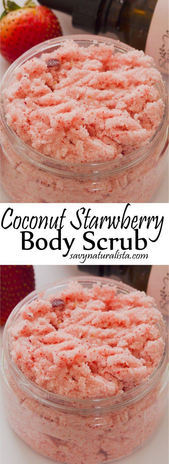 Hochzeit - Strawberry Coconut Body Scrub Recipe
