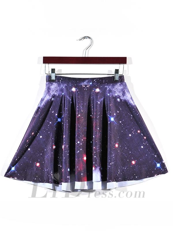 زفاف - Star Hot Digital Printing And Purple Star Skirts Skt1192