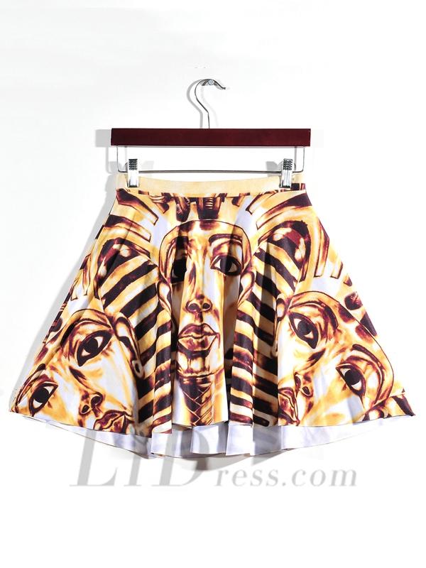 زفاف - Hot Digital Printing Pleated Skirt Skt1169