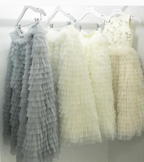 Hochzeit - Luxurious skirt made of tulle, tulle skirt with ruffle, petticoat lush tulle, grey tulle skirt, Bridal tulle skirt, petticoat tulle ivory