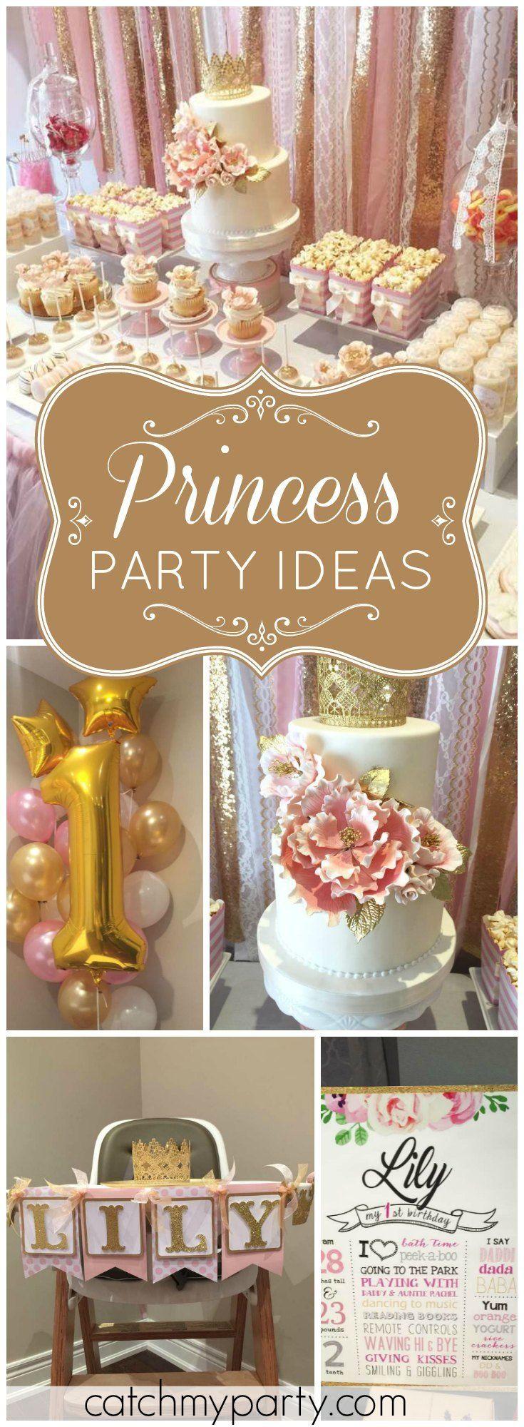 Wedding - Pink And Gold / Birthday "Princess Lily's 1st Pink And Gold Birthday"