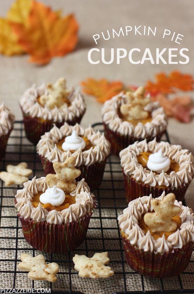Hochzeit - How To Make Pumpkin Pie Cupcakes
