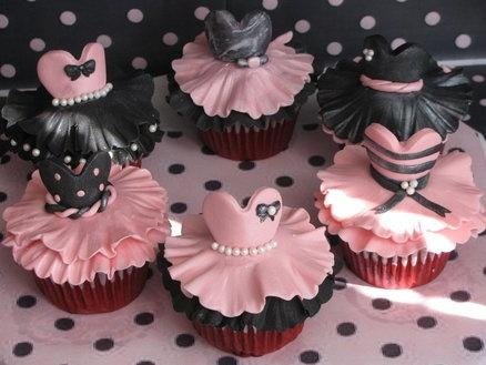 زفاف - Ballerina Cupcakes!