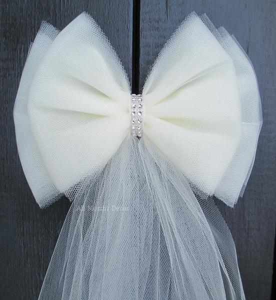Свадьба - Small Tulle Bling Bow