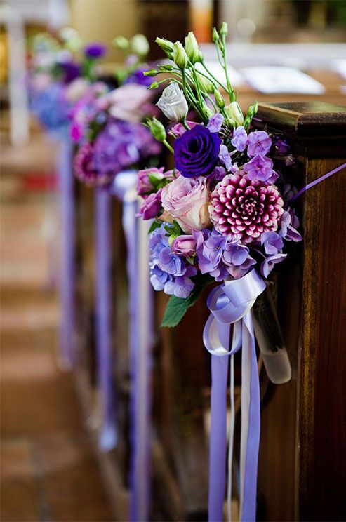 Hochzeit - Purple Wedding Flowers