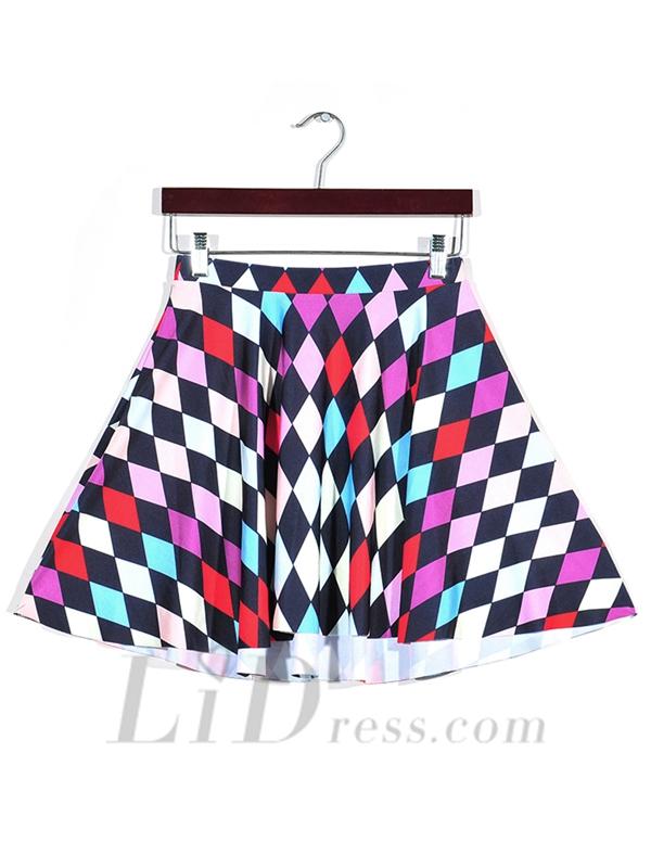 Mariage - http://www.lidress.com/hot-digital-printing-diamond-pleated-skirt-digital-print-skirt-skt1158-p-2366.html