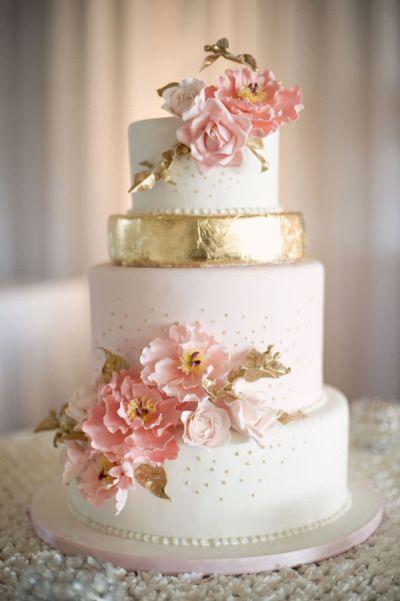 Hochzeit - Floral Wedding Cake Round Up