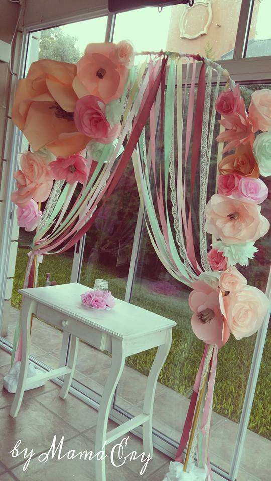 Wedding - HIPPIE CHIC FLOWERS ARCH Birthday Party Ideas