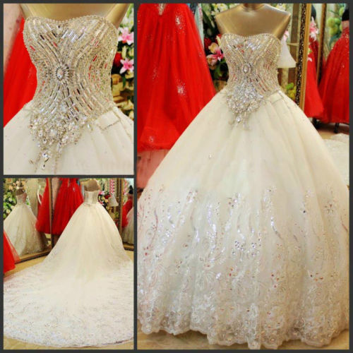 Mariage - New Ivory/White wedding bridal gown dress custom size 6-8-10-12-14-16++++