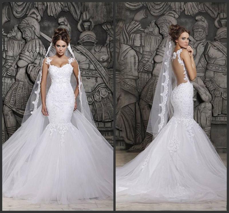 Mariage - New White/ivory Wedding dress Bridal Gown custom size 6-8-10-12-14-16 18++++