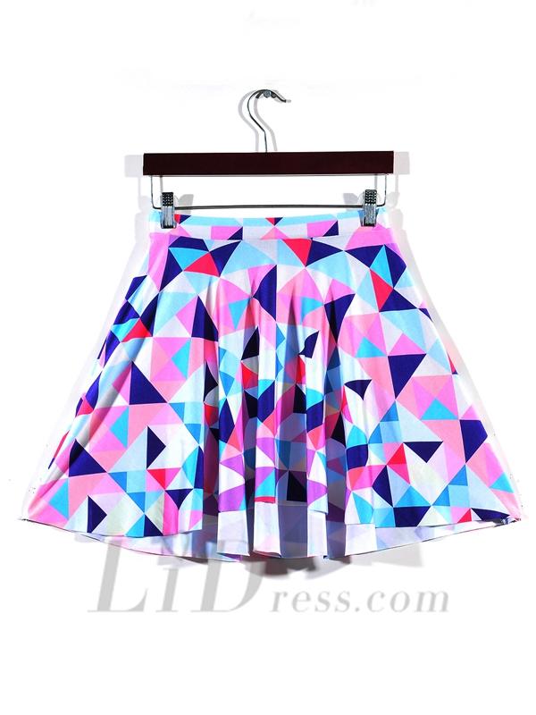 Mariage - Hot Digital Printing Printing Small Fresh Pleated Skirts Skirt Jigsaw Puzzle Skt1135