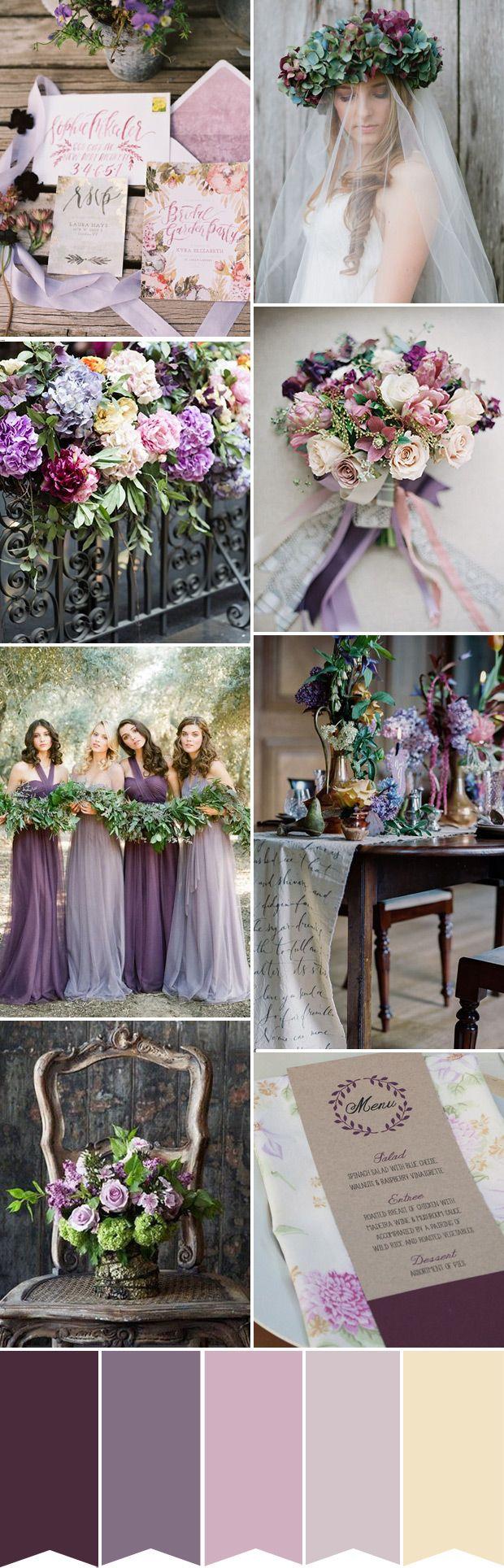 زفاف - The Perfect Look For A Purple Wedding In 2015