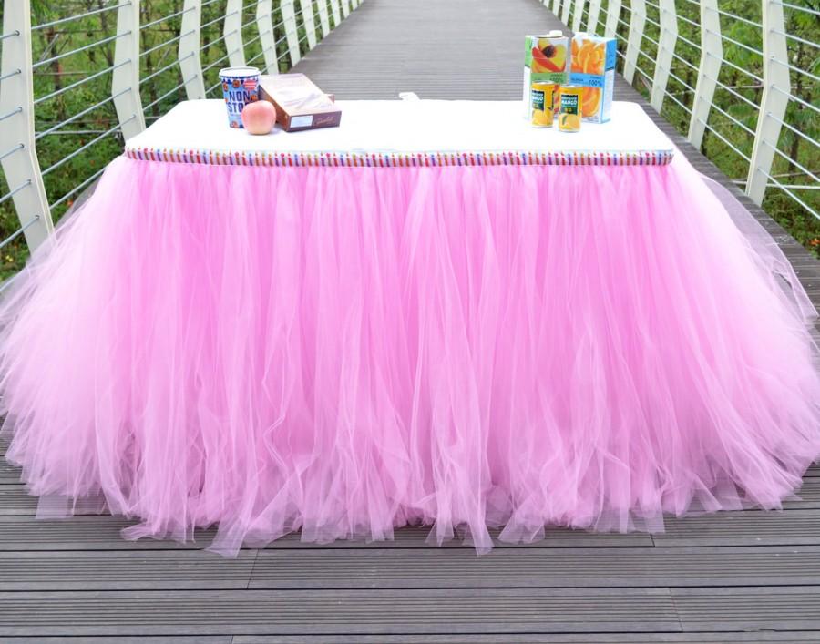 Hochzeit - Tutu Table Skirt in handmade