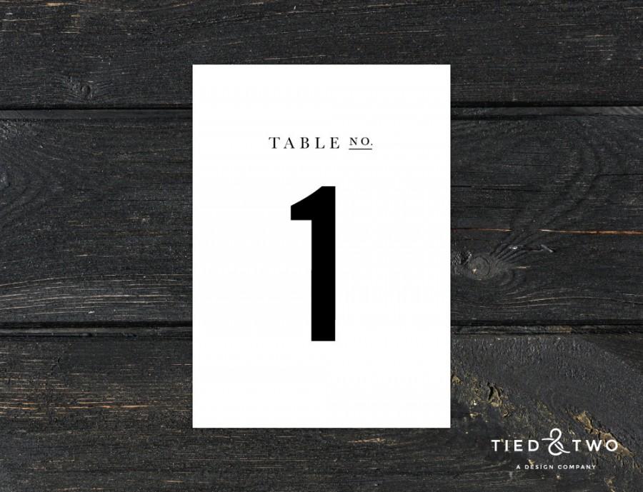 Mariage - Wedding Table Numbers 