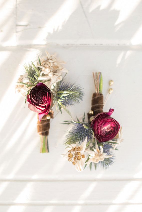 Mariage - Rustic Fall Boutonnieres